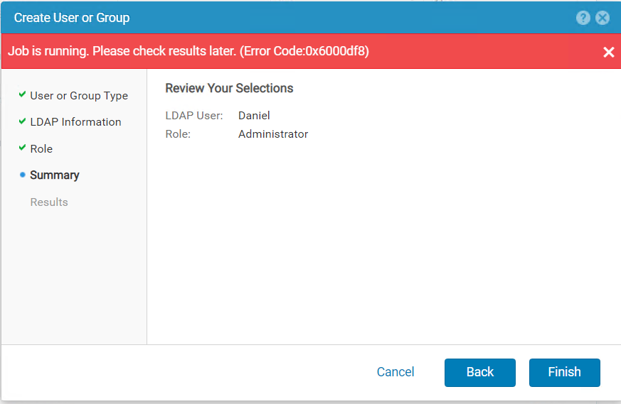 Ajouter un utilisateur LDAP dans Utilisateurs et groupes