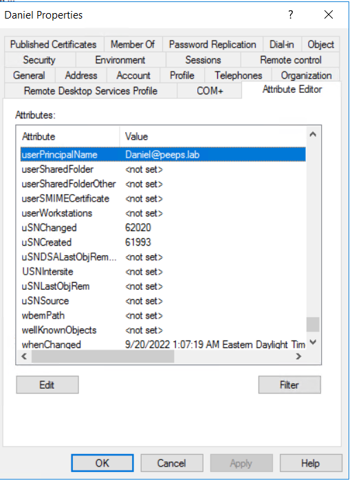 Active Directory 使用者和電腦