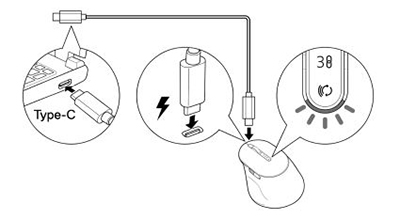 MS900-opladningsdiagram