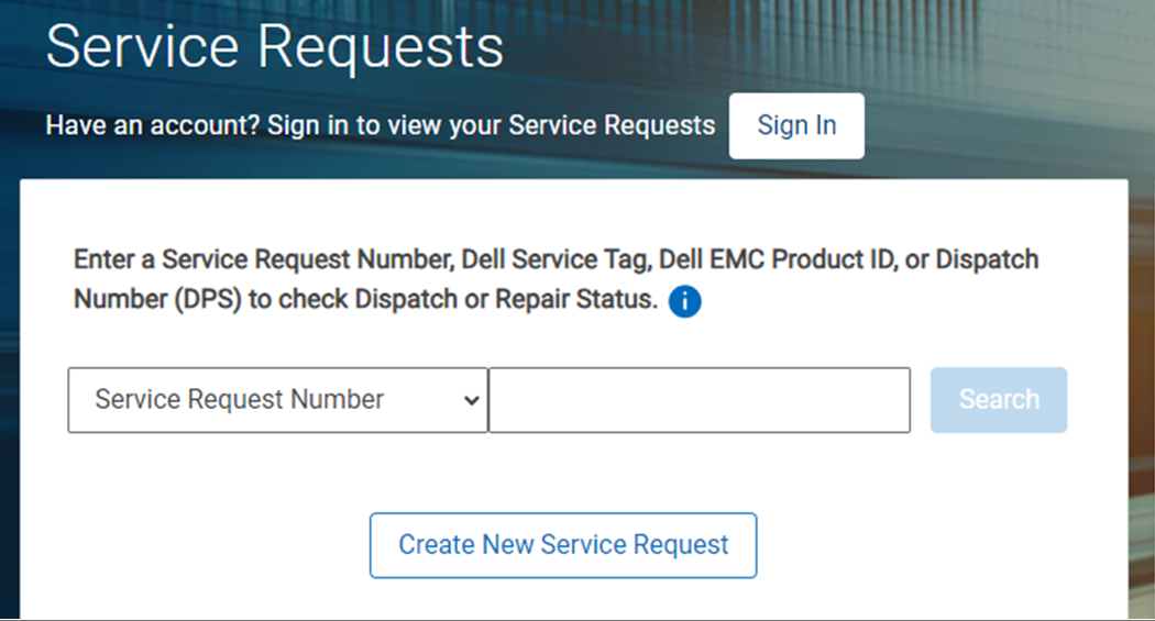 Hae palvelupyynnön numeroa