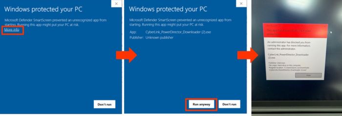 CyberLink-fejlmeddelelse