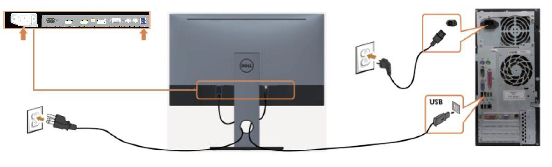 Dell Monitor and Computer Connections