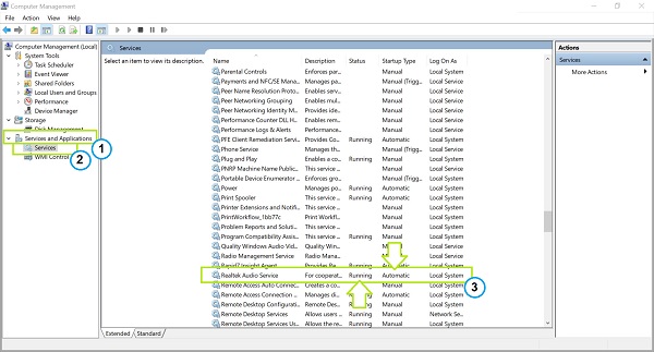 Gestion de l’ordinateur dans Waves