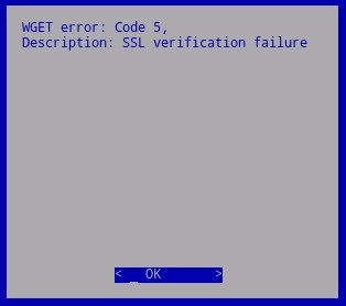 Error WGET: código 5