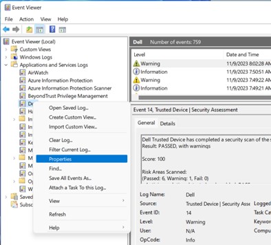 Выберите «Свойства».