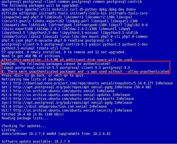 Cet avertissement et cette erreur sont affichés dans l’interface utilisateur mise à jour :
