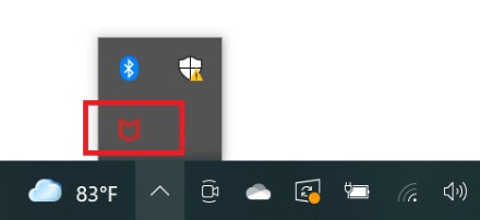 McAfee+ Premium system tray icon