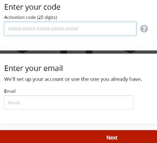 Enter the License key, Email and click Next