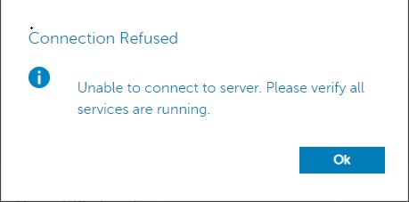 Erreur de connexion refusée