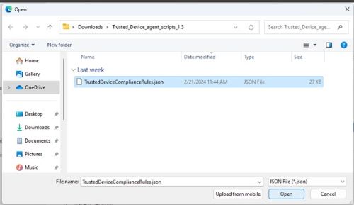Apri TrustedDeviceComplianceRules.json