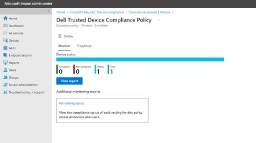 Politique de compatibilité de Dell Trusted Device