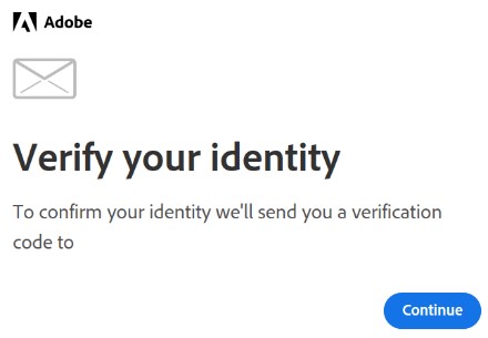 Verify your identity