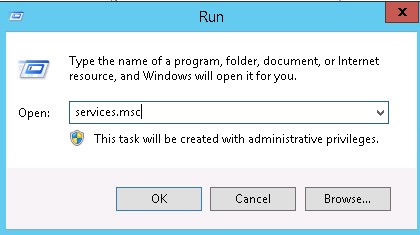 Exécutez services.msc