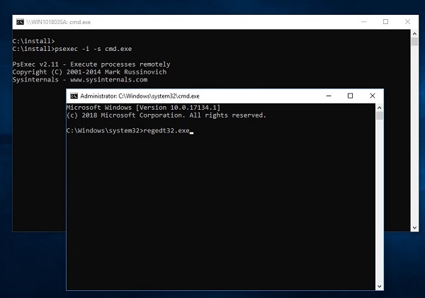 Type regedt32.exe