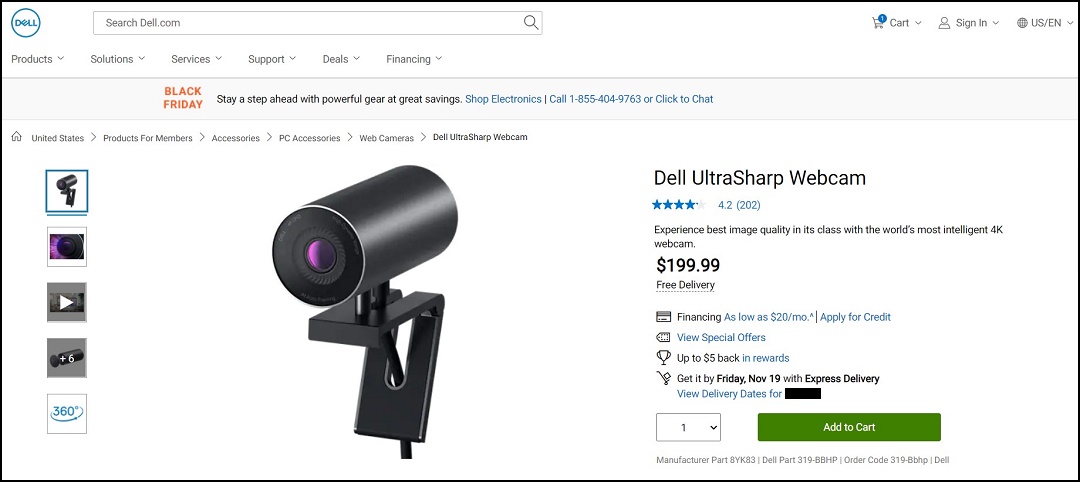 Dell.com webcam voorbeeld