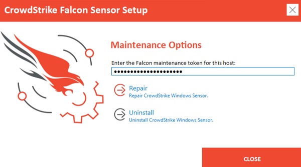 Champ du jeton de maintenance et désinstallation