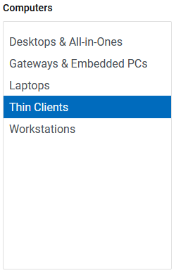 Thin Client -työasemat