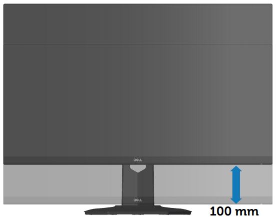 Dell S3222DGM 垂直延伸