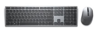 Exibição superior do teclado e mouse sem fio Dell Premier KM7321W para vários dispositivos