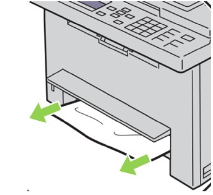 papel parcialmente alimentado