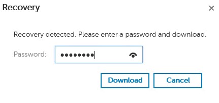 Password and download