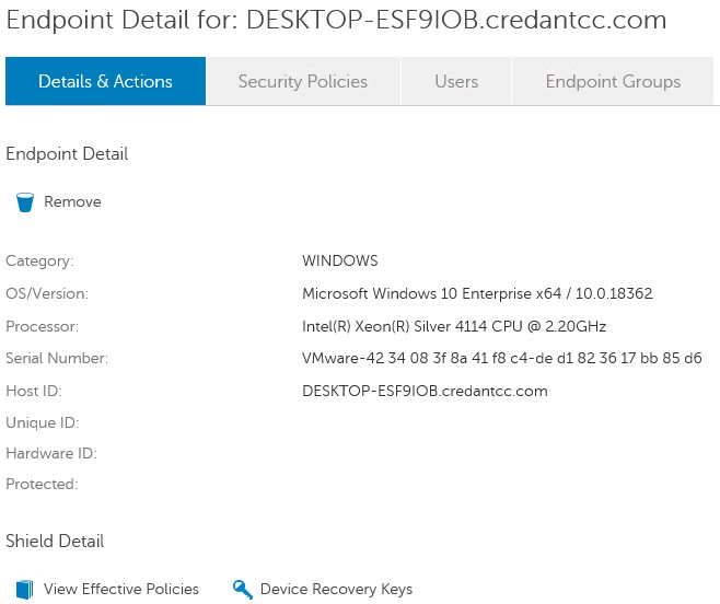 Device Recovery Keys