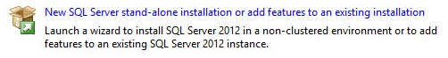 Nowa samodzielna instalacja programu SQL Server lub dodanie funkcji do istniejącej instalacji