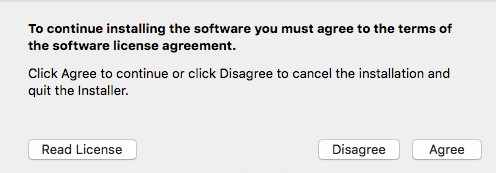 Software license agreement confirmation