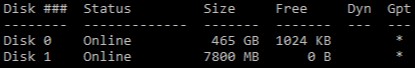 Identifying disk numbers