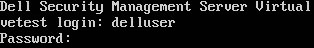 Dell Security Management Server Virtual Administration Console