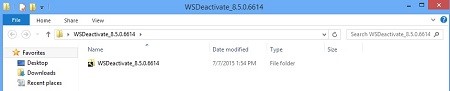 解壓縮的 WSDeactivate