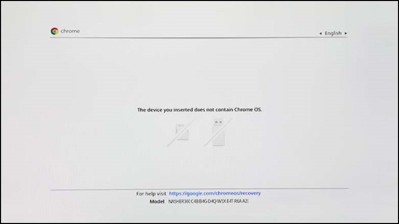 Your Device Does Not Contain ChromeOS