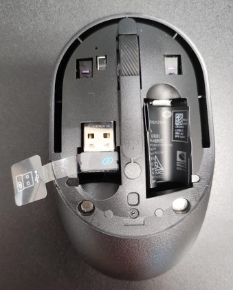 Removing the top cover reveals the USB dongle