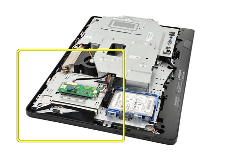 Optical drive removal establishing image