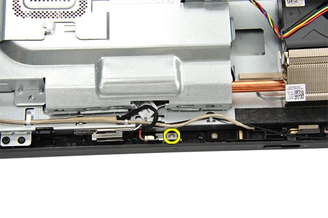 Removing microphone card screw