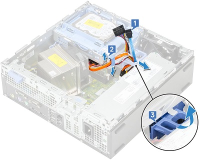 Removing the optical disk drive cables