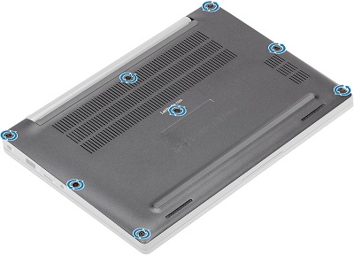 Removing the main access panel screws