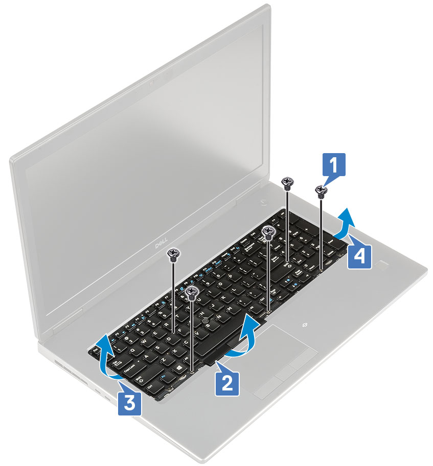 Como remover os parafusos do teclado