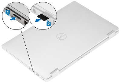 Vyjmutí paměťové karty SD