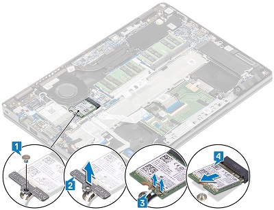 Wymontowywanie karty sieci WLAN