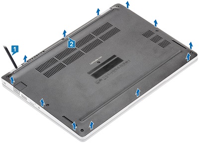 Podważanie dolnych drzwiczek