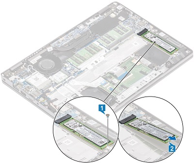 Wymontowywanie dysku SSD
