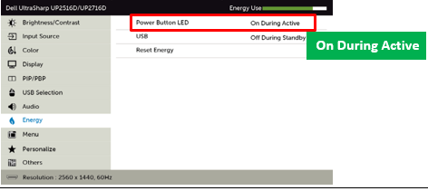 設定電源按鈕 LED 指示燈開啟或關閉