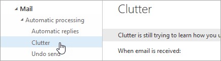 Clutter Settings