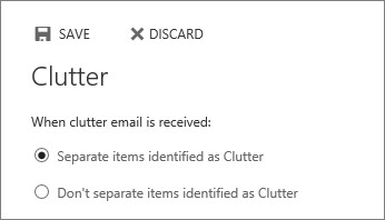 Microsoft Office Clutter