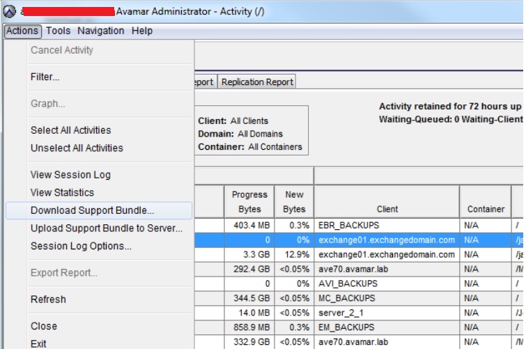 Download Support Bundle