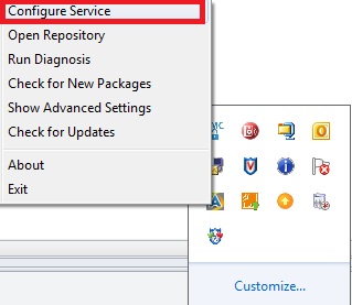 Configure service