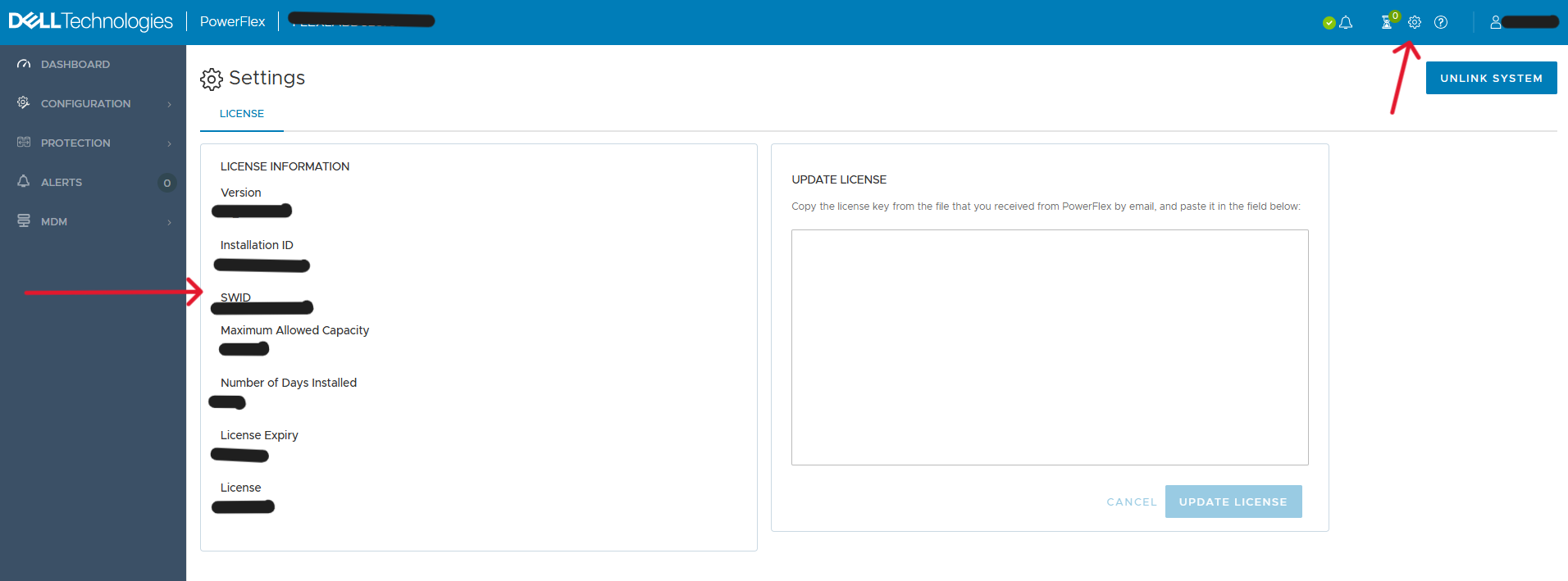 License in Presentation Server