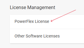Licenses Management- PowerFlex License