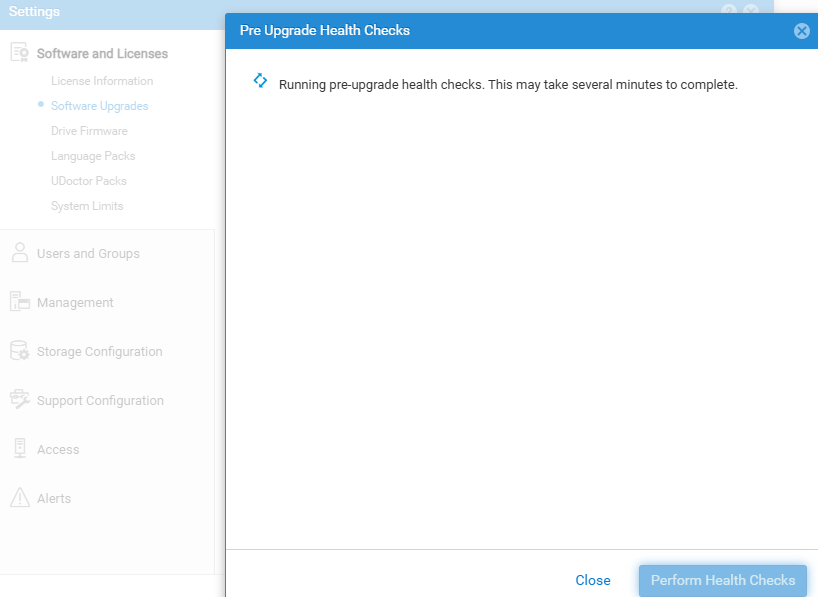 pre-upgrade health check